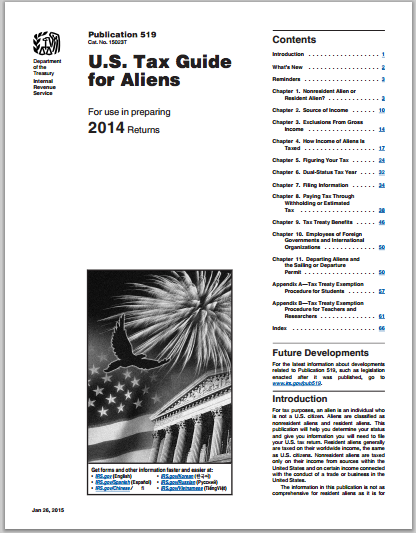 publication-519-tax-status-irs U.S. Tax guide for Aliens